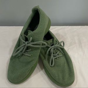 Allbirds Merino Wool Runners Olive Green Men’s Lace Up Sneakers Comfort Shoes
